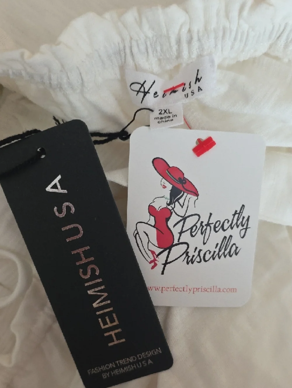 HEIMISH USA White Tiered Eyelet Camisole Top - Picture 5 of 5